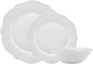 Набір посуду Karaca Daisy, 12 предметів, білий (на 4 персони)