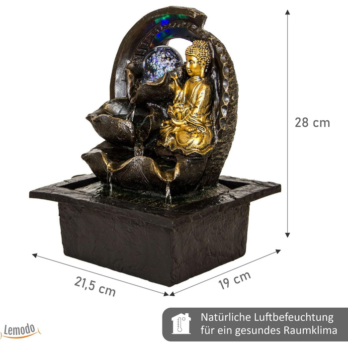 Фонтанчик для дому Lemodo Zimmerbrunnen Buddha (Мотив Дзян)
