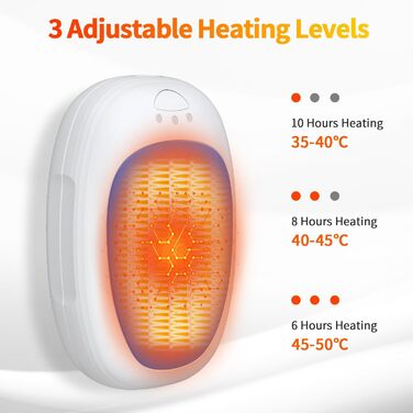 Електричні грілки для рук 2 шт. з 3 режимами нагріву, багаторазові, портативні, для дітей, чоловіків, жінок, подарунок (блакитні)