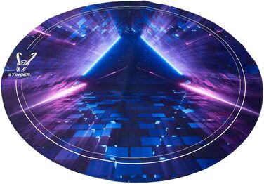 Підлоговий ігровий килимок, підлогове покриття - водонепроникне, миється, 100 мікрофібра, діаметр 120 см, колір (фіолетовий)