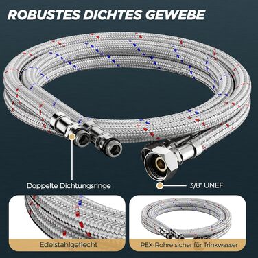 Змішувач для ванної кімнати FORIOUS з комплектом зливу, чорний, висота виливу 190 мм, однорідний, для умивальника, ванної кімнати