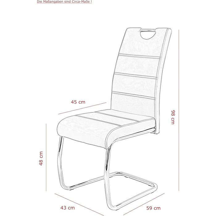 Крісло-гойдалка Hela Tische Flora, кухонне, металевий каркас, сірий штучний шкіряний, 42x57x98 см
