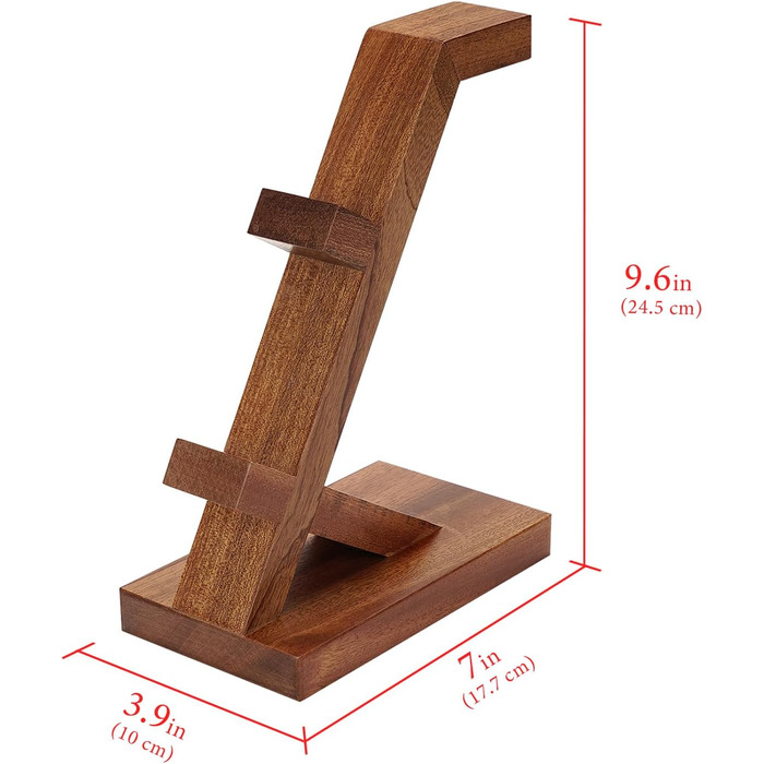 Підставка для геймпадів та навушників GEEKRIA з масиву дерева - універсальна для PS4/PS5/Xbox/Switch/8BitDo (колір: коричневий)