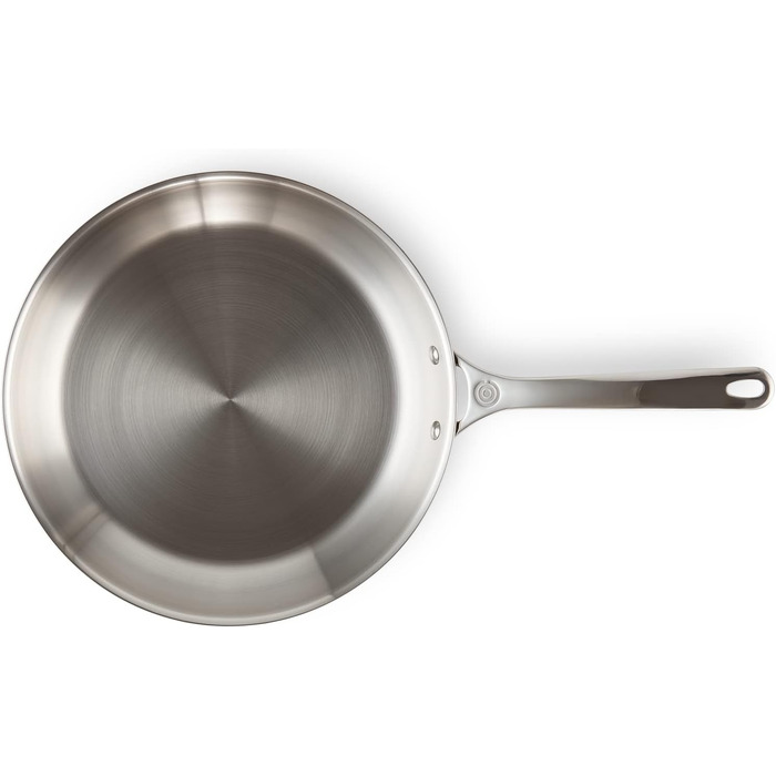 Сковорода LE CREUSET з нержавіючої сталі 30 см, 3-шарова, без покриття
