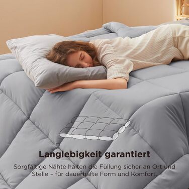 Біла зимова ковдра BEDSURE 220x240 см - тепла, товста, 450gsm, для зими, пральна машина | BEDSURE