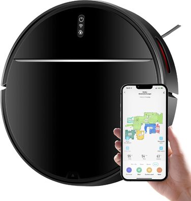 Робот-пилосос з функцією миття - з док-станцією - для власників домашніх тварин