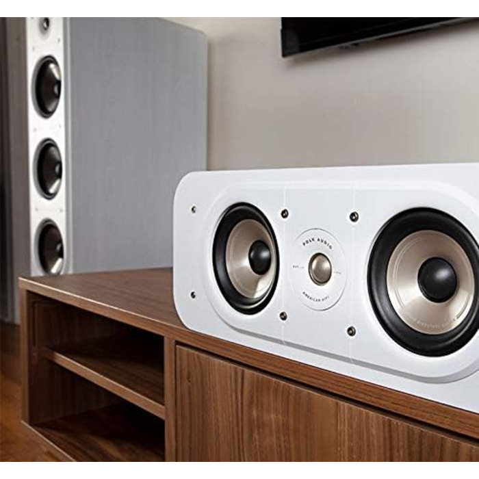 Динамік Polk Audio Signature S50E, 20-150 Вт, 8 Ом, 42 Гц-40 кГц, білий, міні по центру