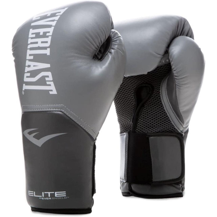 Боксерські рукавички для дорослих унісекс Everlast Pro Style Elite Glove рукавички сірого кольору 14 унцій