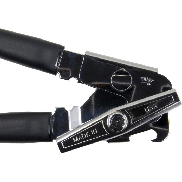 Відкривачка для консервів OHSAY USA – Найкраща у світі, з нержавіючої сталі, виробництво США, чорна