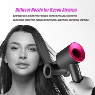 Насадка-дифузор Mocoli для Dyson Airwrap чорна