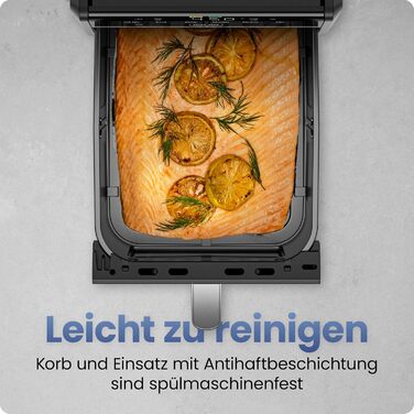 Фритюрниця Chefman TurboFry 8.5 л, 6-в-1, чорна: смаження, випікання, гриль, розігрів, гідратація, розморожування