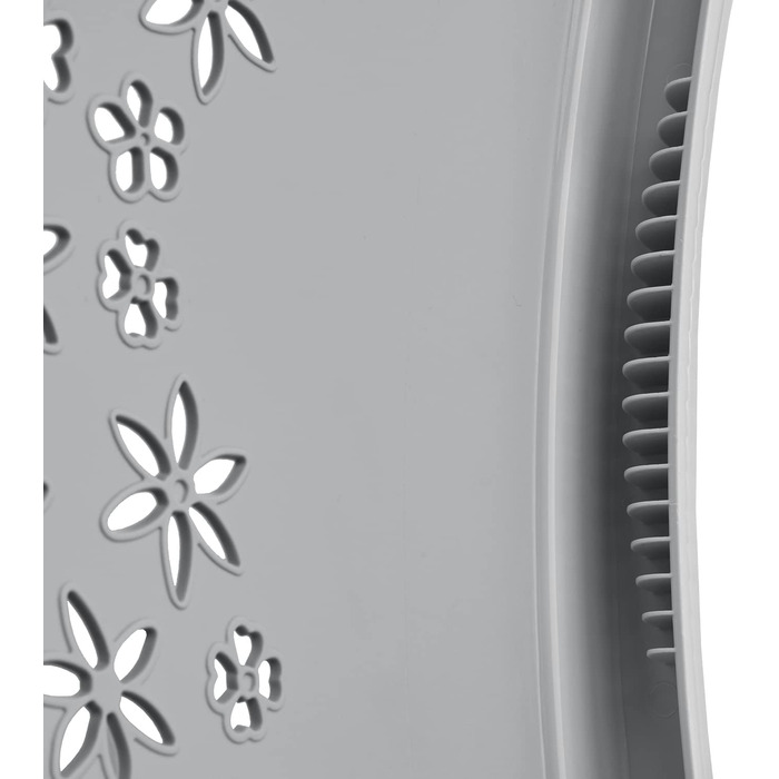 Ергономічна кошик для білизни keeeper з повітропроникним декором, нековзними м'якими ручками, об'ємом 50 л, м'яка, (скандинавський сірий)