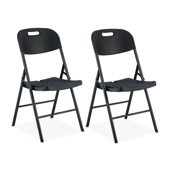 Набір з двох розкладних садових стільців Relaxdays