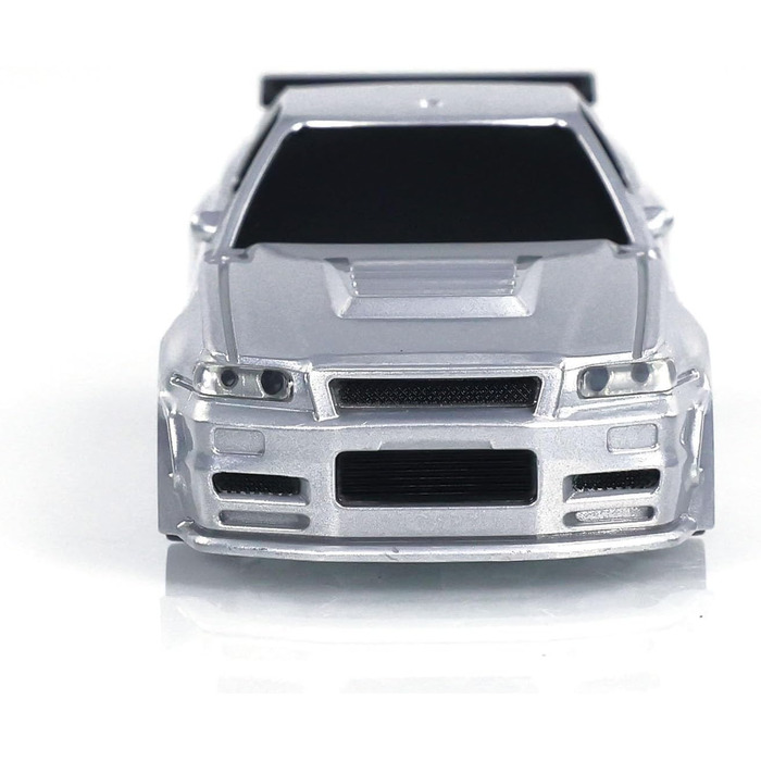 RC Автомобіль 1/43 Масштаб Готовий до Гонок Дрифт 4WD Радіокерування Зі Світловою Системою Сірий
