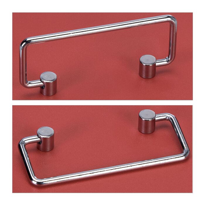 Relaxdays Червона касова скринька з підсвічуванням для євро