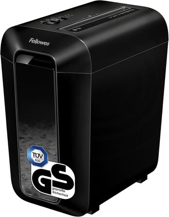 Fellowes Шредер для паперу Powershred LX70 з вибірковим різанням, 18 л кошик, захист від несанкціонованого доступу, 4x40 мм, чорний