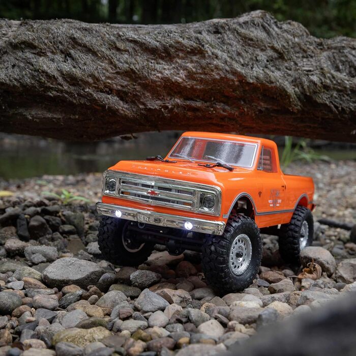 Радіокерований Rock Crawler Chevrolet C10 1967 4x4 SCX24 1/24 RTR (з акумулятором та зарядним пристроєм), Помаранчевий
