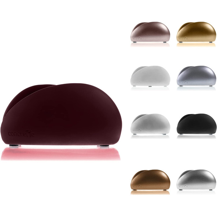 Серветниця чорна 9x13,5x7 см - Диспенсер для серветок - Серветниця - Серветниця - Прикраса на стіл (темно-бордовий)