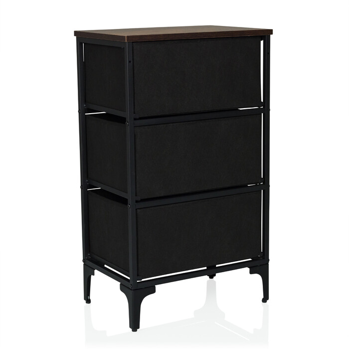 Комод AMERIKO S 45x30x77см 3 шухляди різнокольорові hjh LIVING