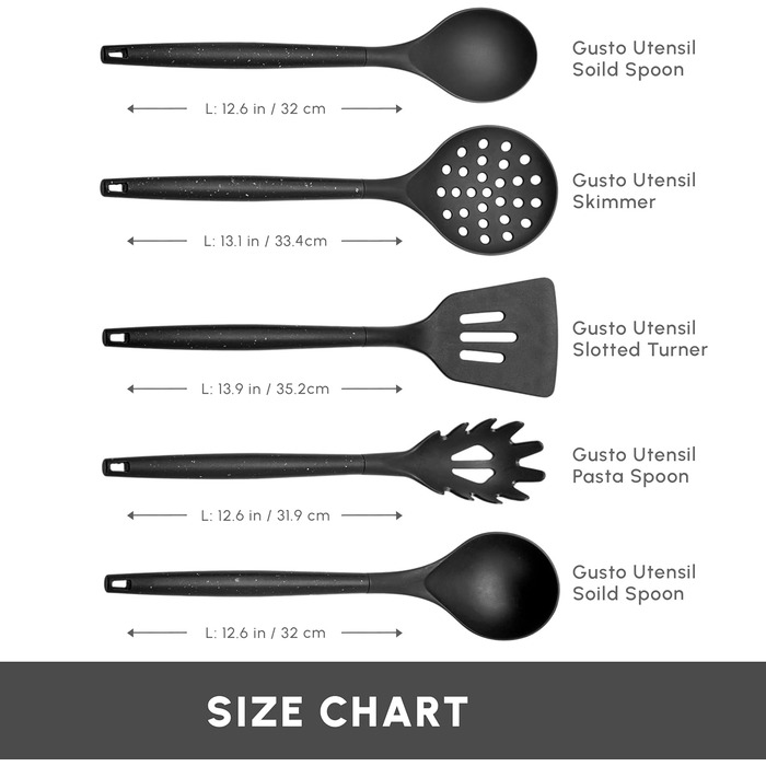 Набір ножів Karaca Gusto 12 предметів з обробною дошкою та кухонними аксесуарами, з нержавіючої сталі, ергономічні ручки, чорний колір