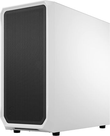 Корпус для ПК Fractal Design Focus 2 White з загартованим склом, білий, сітчаста передня панель, 2 вентилятори 140 мм, ATX, ігровий