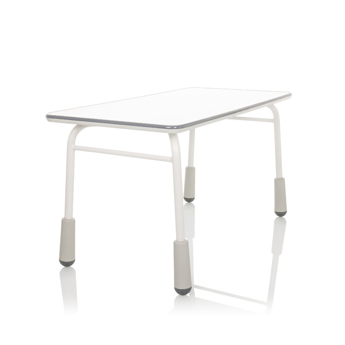 Дитячий стіл KID GRO T 120x60 см, регульована висота, світло-сірий колір, hjh OFFICE
