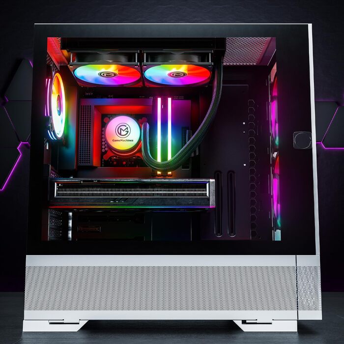 Ігровий корпус GameMachines Element Snow Edition ATX з 3 A-RGB вентиляторами
