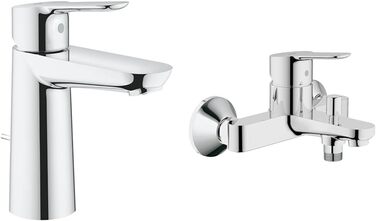 Змішувач для ванни Grohe BauEdge, хром, з підключенням S, 23334000