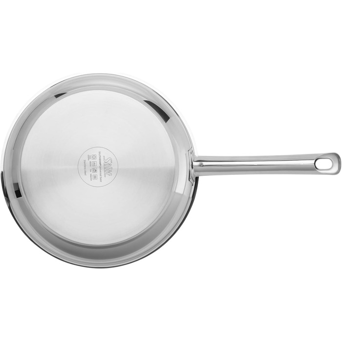 Сковорода Silit Calabria 24 см з індукційним покриттям, нержавіюча сталь, з нержавіючою ручкою, для духовки, для щадного смаження