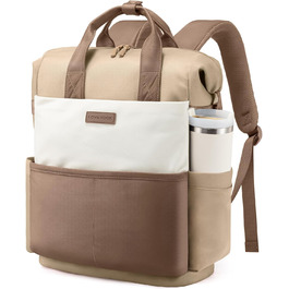 LOVEVOOK Рюкзак для жінок з відділенням для ноутбука 15.6 дюймів, шкільний/туристичний/бізнес, водонепроникний, 15.6 дюймів, 1 Хакі