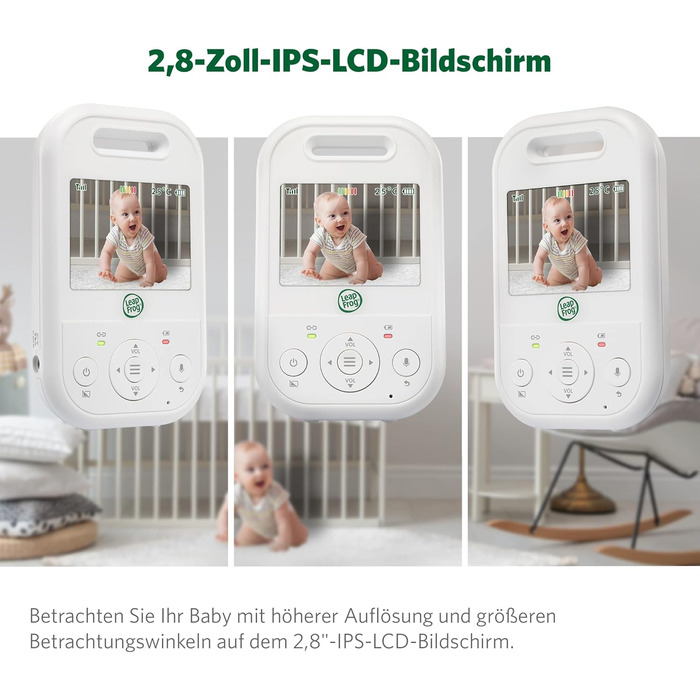 Радіоняня LeapFrog LF2423 з камерою, відеодисплей 2.8