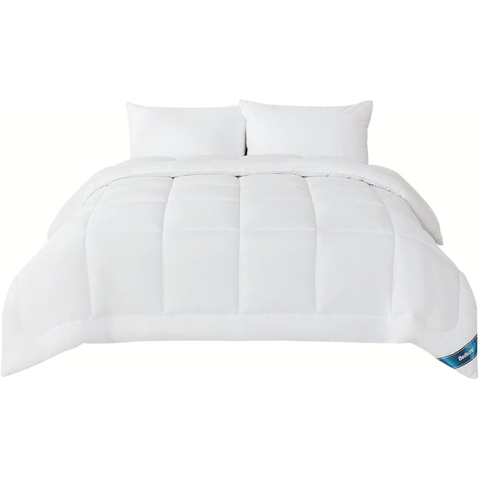 Ковдра BEDSURE 135x200 см - чотирисезонна, для алергіків, біла, 300 GSM, Oeko-Tex сертифікат