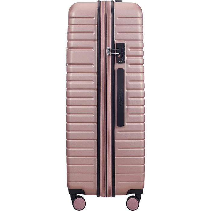 Валіза American Tourister Aero Racer Spinner 68, що розширюється, 75,5 л, Jet Black/Rose Pink