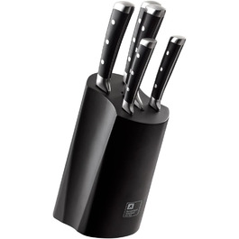 Набір кухонних ножів Sabatier Professional 5-ти предметний у блоці, чорний колір | Richardson Sheffield, преміум якість