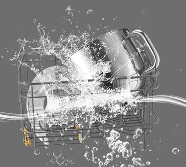 Кухонна машина SENYA 1500 Вт з чашею з нержавіючої сталі 5 л, 10 швидкостей + імпульсний режим, міксер, вінчик, гак в комплекті, захист від бризок з розділювачем яєць, тиха робота