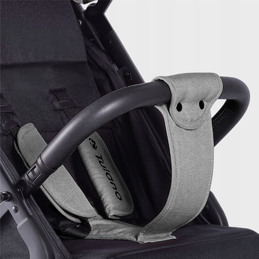 Дитячий прогулянковий візок TULANO Milan 35, сірий, легкий, складний, з москітною сіткою