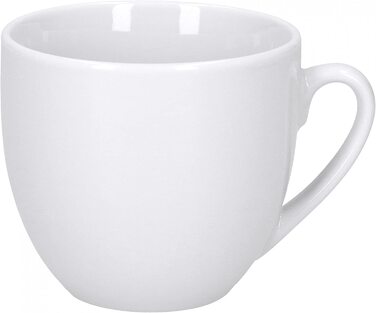 Набір посуду Van Well для 6 осіб: 18-ти частинний кавовий сервіз з порцеляни, придатний для миття в посудомийній машині та мікрохвильовій печі