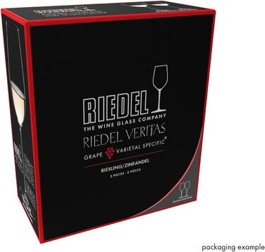 Бокали RIEDEL Veritas Riesling/Zinfandel 2 шт. Кришталеві, для вина Ріслінг/Зінфандель, для посудомийної машини