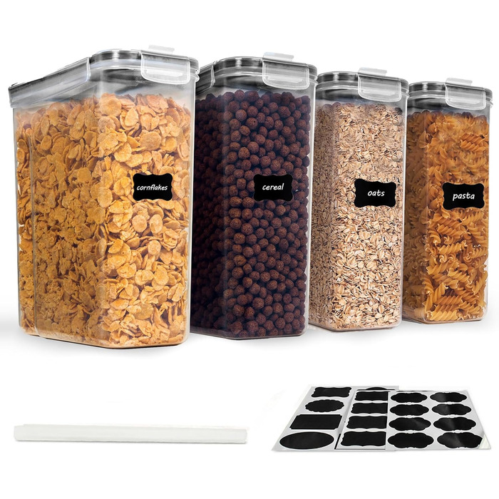 Контейнери для зберігання Caliyo з кришкою, герметичні, набір 4 шт. для продуктів харчування