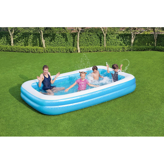 Bestway 54150 Сімейний надувний басейн для дітей, 305x183x46 см, синій