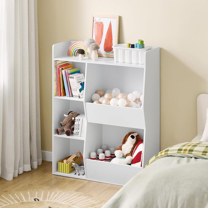 Полиця для книг SoBuy Montessori для дітей, зелена, 80x104x34 см (KMB55-K-GR)