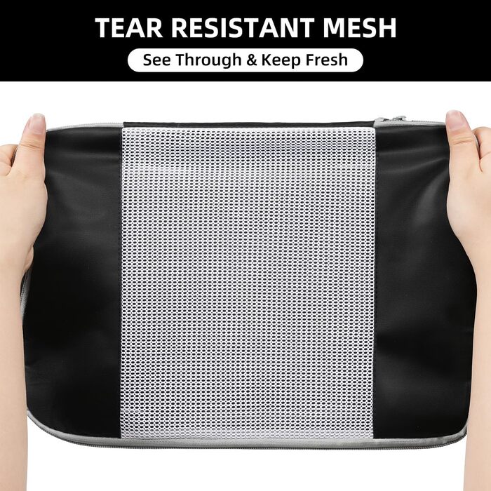 Набір органайзерів для одягу в подорожі BAGAIL, 10 шт., набір кубів для пакування речей у валізу та ручну поклажу, рожевий