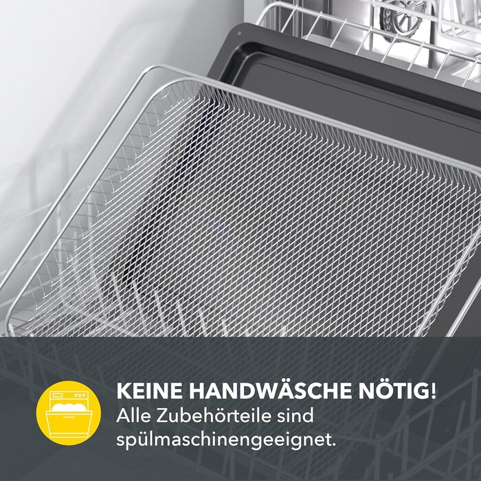 Багатофункціональна міні-піч Heinrich's 48L з конвекцією, таймером, підсвічуванням, 100-230°C, сенсорне керування, з аксесуарами, чорна, 2000W