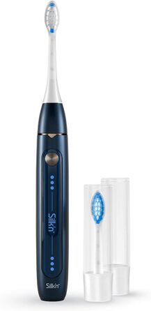 Електрична звукова зубна щітка Silk'n SonicYou з акумулятором на 300 днів (темно-синій)