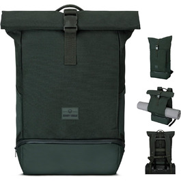 Рюкзак Johnny Urban для жінок і чоловіків - Allen Medium - роллтоп з відділенням для ноутбука для велосипедного бізнесу Uni - 15 л - екологічний - водовідштовхувальний (темно-оливковий)