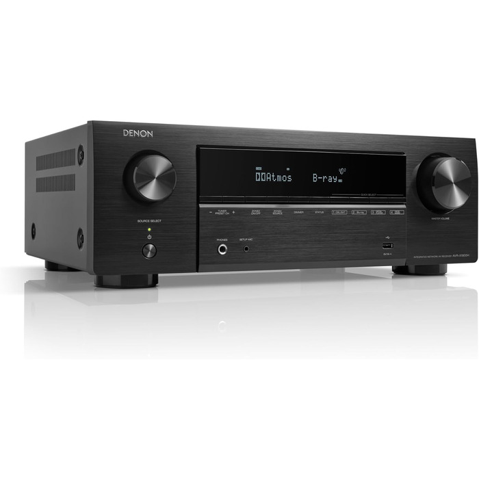 Ресивер Denon AVR-X1800H 7.2, Dolby Atmos, DTSX, 8K HDMI, Bluetooth, Wi-Fi, AirPlay 2, Alexa