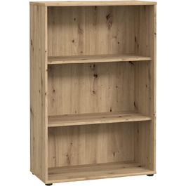 Книжкова шафа Newroom Shelf Artisan Oak Modern - 73.7x111.34.8 см (ШxВxГ) - Шафа з стоячою полицею - Lucius.Fourteen Кабінет Вітальня 09- Полиця V3