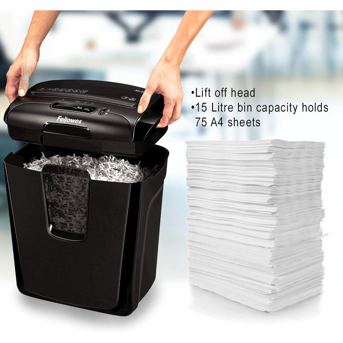 Шредер Fellowes M-8C Cross Cut - безпечне знищення документів