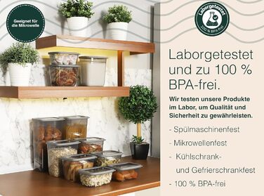 Набір банок для зберігання uandu з 4 3.25 л герметична кухня з коробкою для зберігання без вмісту BPA кухонний органайзер контейнери для зберігання зберігання спагетті