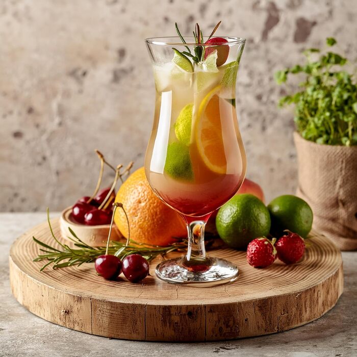 Набір склянок для коктейлів Krosno Glasmark: 6 шт, 420 мл, Long Drink, підійдуть для напоїв, води, смузі та десертів. Можна мити в посудомийній машині.